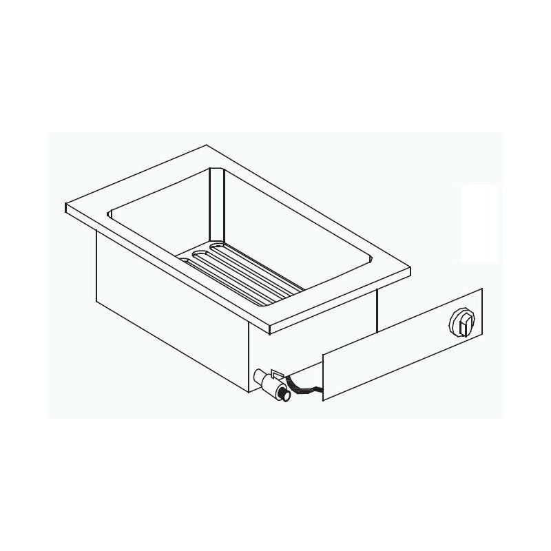 Inbouwfriteuse Drop-In 5,5 kW - 1 of 2 bakken 10 L - Combisteel - 7266.0065