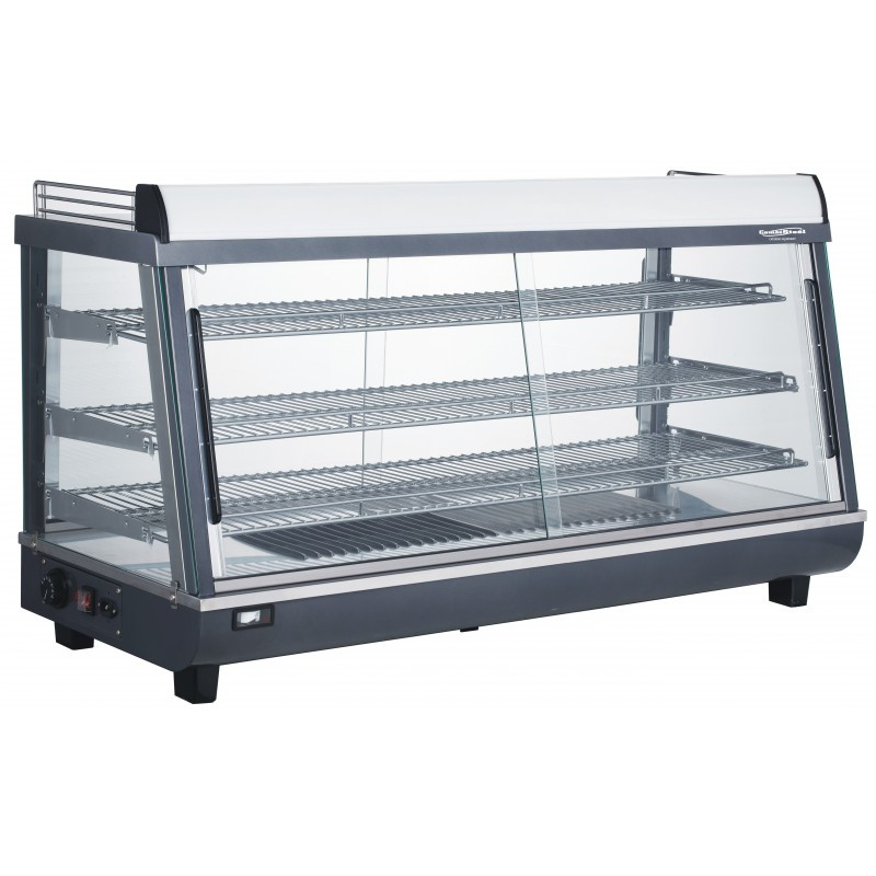 Warmhoudvitrine 3 etages - 186 liter - Combisteel - 7487.0105