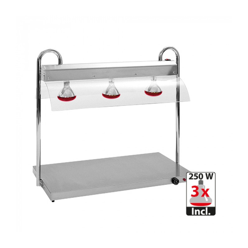 Plaque chauffante GN3/1 a/pont  - EMGA  - 710300
