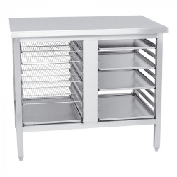 Table Inox 100cm 10x(60x40)...