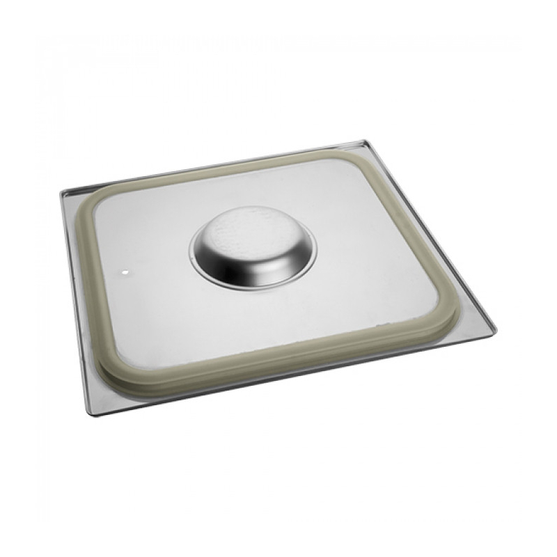 Lot De 4 Bacs Gastro Inox Avec Couvercles - Dimensions 53.5x32.5x10 Cm, Capacité 9 L, Empilables, Pour Restauration