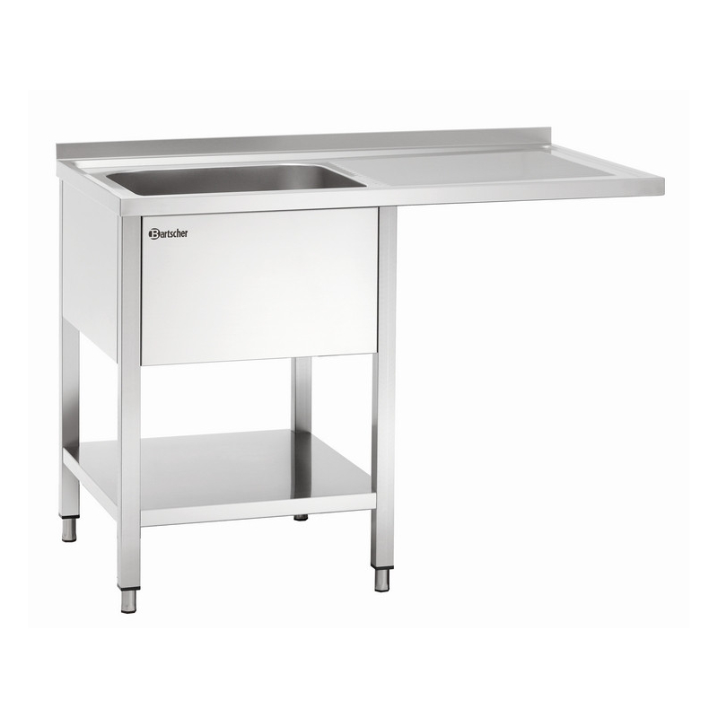 Plonge laverie 700, L1200 bassin gauche - Bartscher 306340 - Design ergonomique et robuste