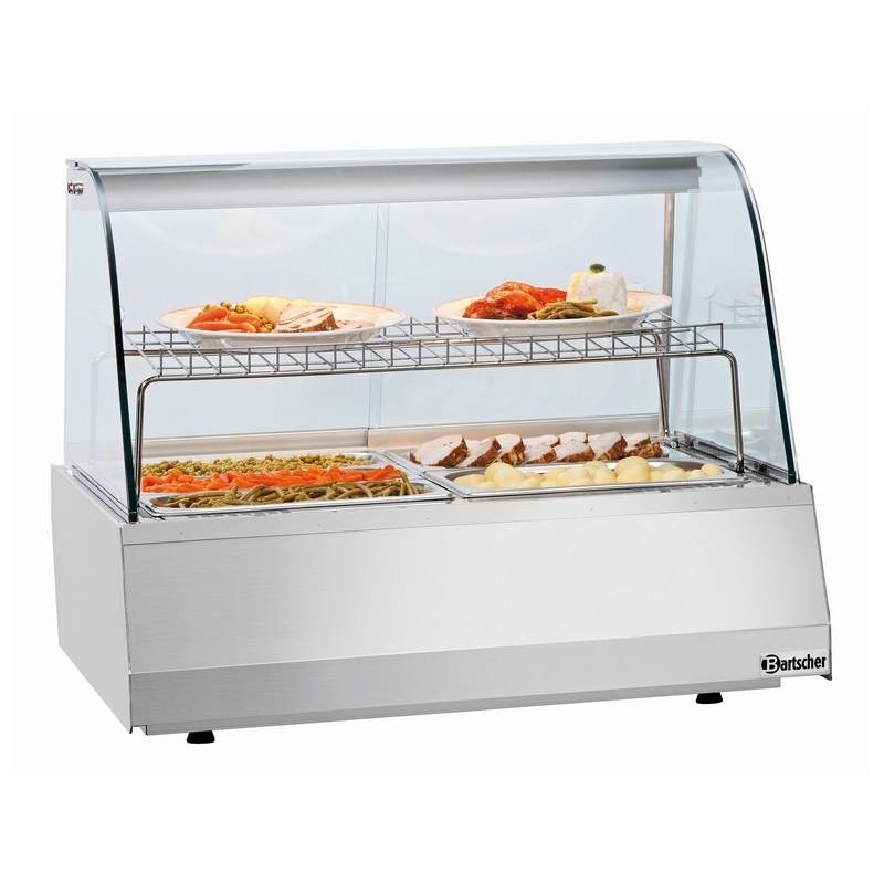 Warmhoudvitrine 2/1GN met gebogen glas &ndash; Bartscher 305051
