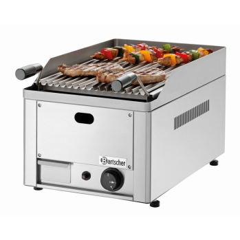 Grill pierre lave gaz 40,L330,AT - Bartscher 2006301 - Performance Professionnelle