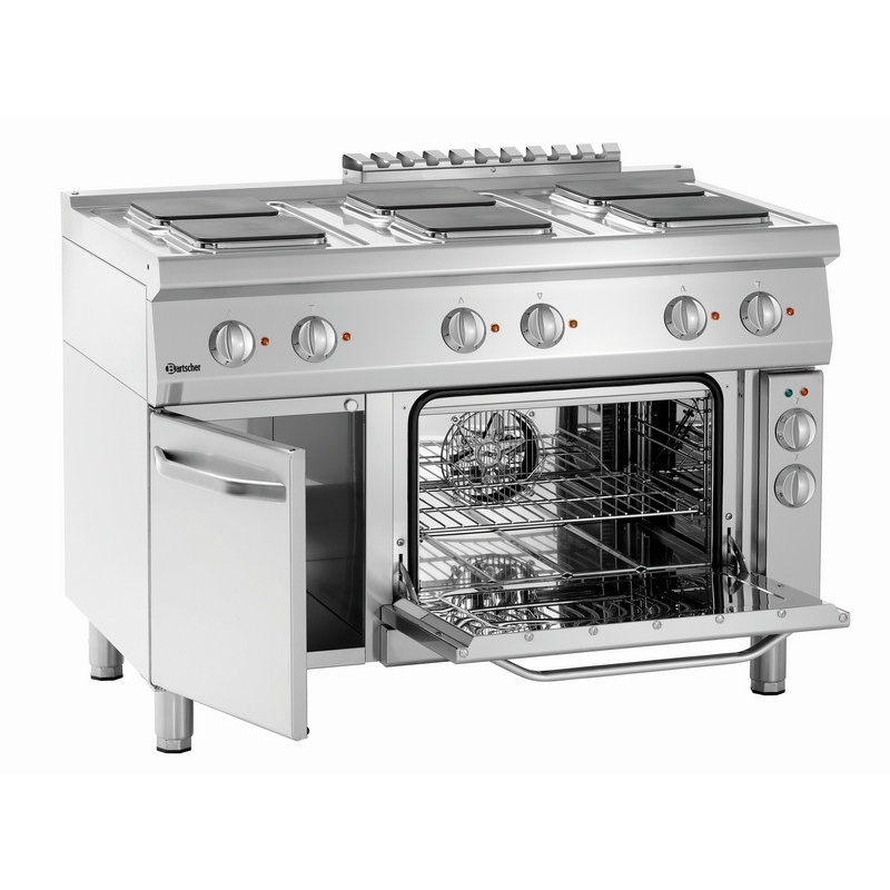 Plan de cuisson &eacute;lectrique professionnel 700, B1200, 6 plaques, EBO - Bartscher 286347