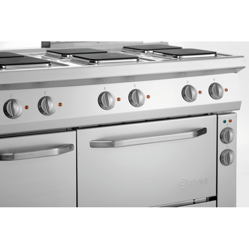 Plan de cuisson &eacute;lectrique professionnel 700, B1200, 6 plaques, EBO - Bartscher 286347