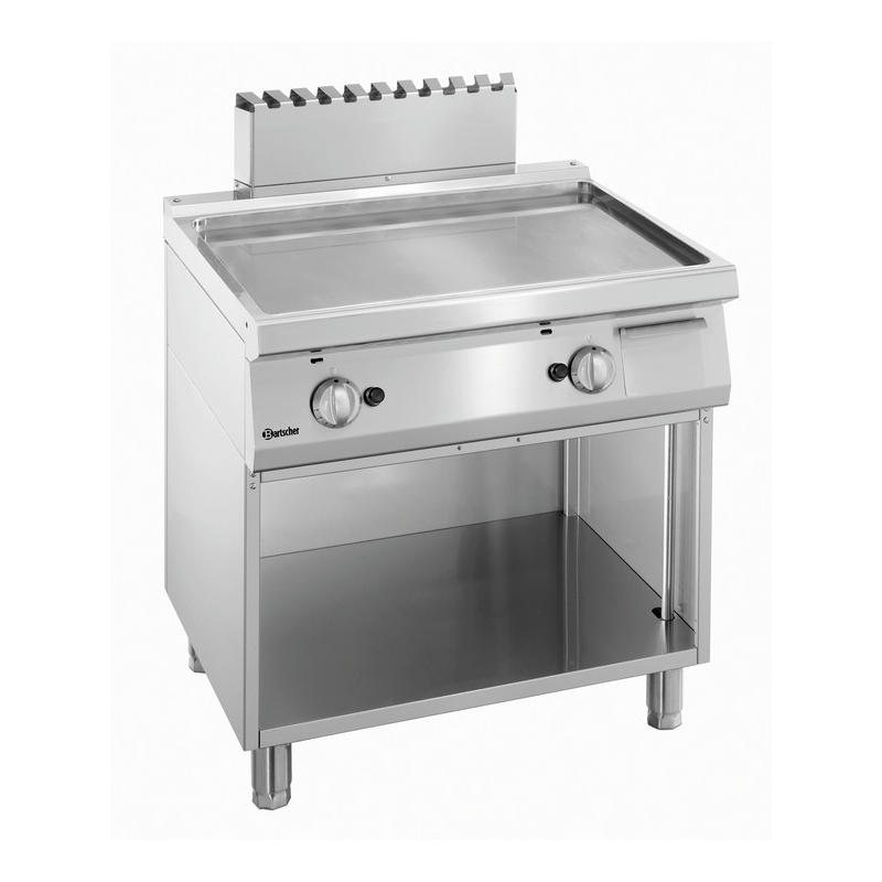 Bakplaat op gas 700, L800, glad - Bartscher 2855081
