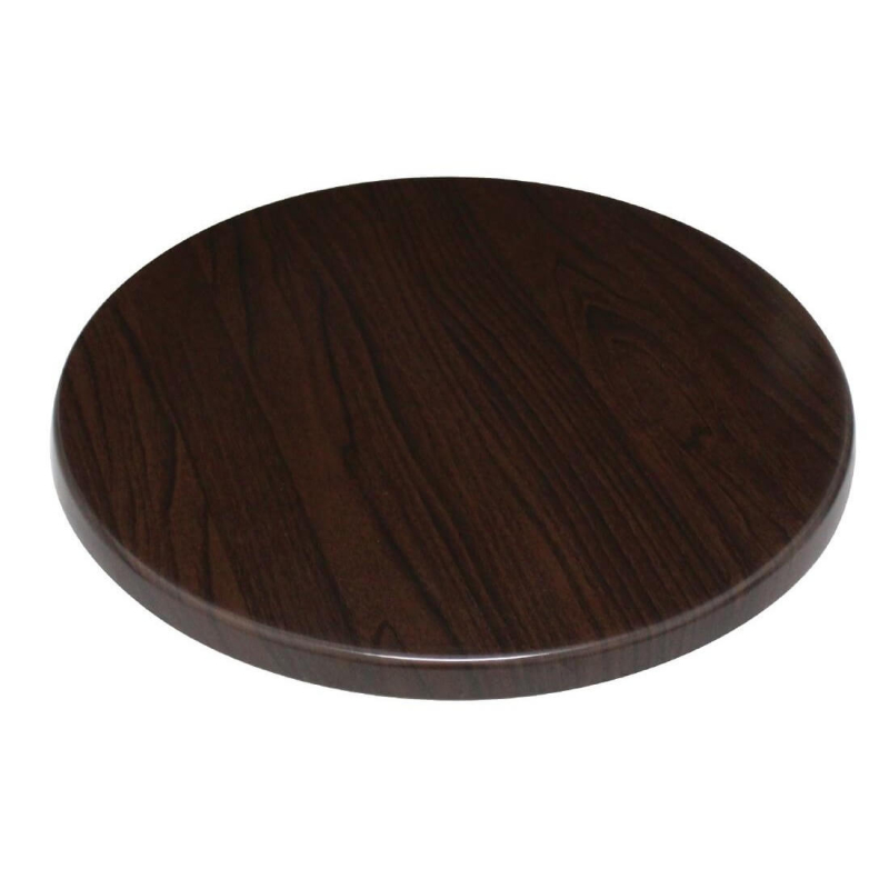 Rond tafelblad Bolero donkerbruin 800mm - Gastronoble - GL974