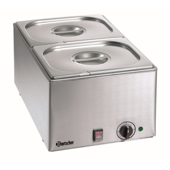 Bain Marie 2 bacs - Acier Inox 150mm - R&eacute;f. 200232 - Bartscher