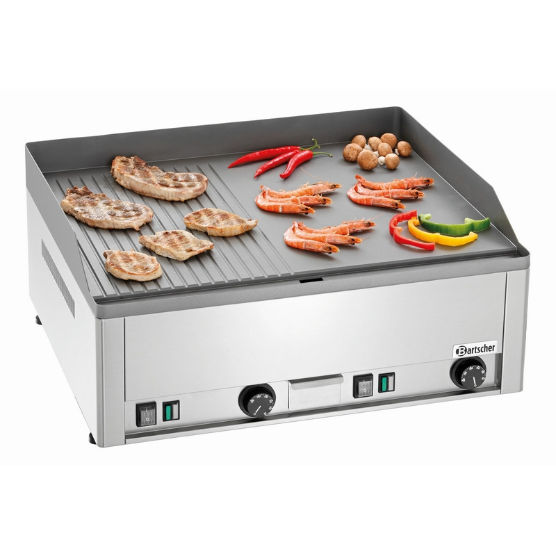Plancha professionnelle 650 mm - Surface de cuisson mixte - R&eacute;f. 370036 - Bartscher