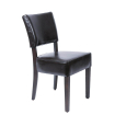 Chaises confortables en simili cuir Bolero marron fonc&eacute; GF957