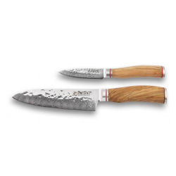 Wusaki - Santoku Doos - DAMAS VG10 - 17cm Kantoor 9cm
