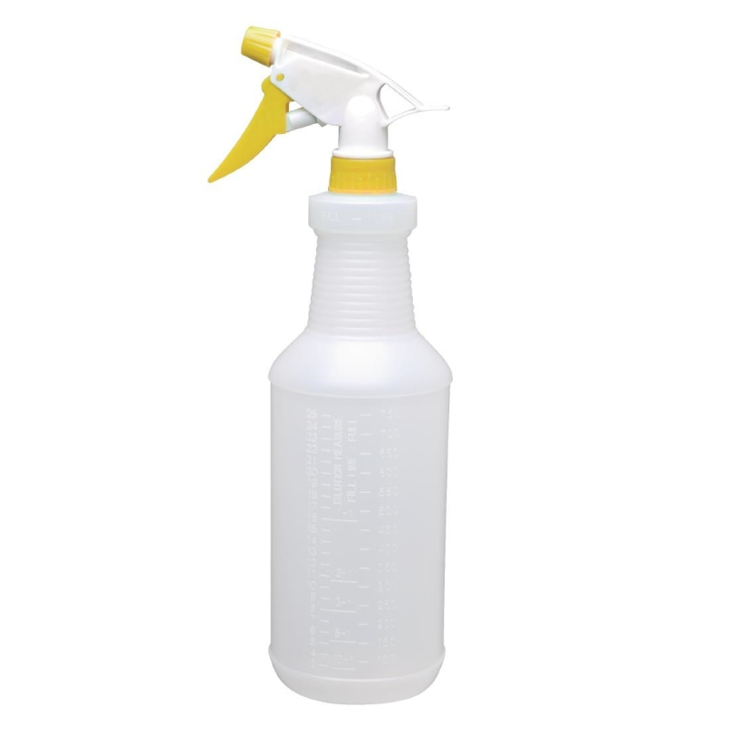 Jantex kleurgecodeerde spuitfles geel 750ml