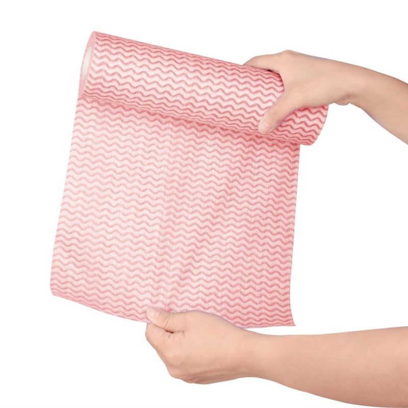 Chiffons non tiss&eacute;s Jantex rouges - 250x330mm - CS805 - Jantex