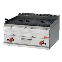 Lavasteengrill op gas...