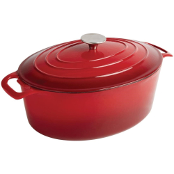 Cocotte ovale rouge 5L de...