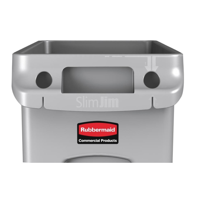 Rubbermaid Slim Jim 87L container