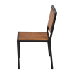 Stoelen in staal en acacia (set van 4) - Bolero - DS150
