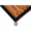 Stoelen in staal en acacia (set van 4) - Bolero - DS150