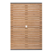 Rechthoekige tafel in staal en acacia 120 cm - Bolero - DS153