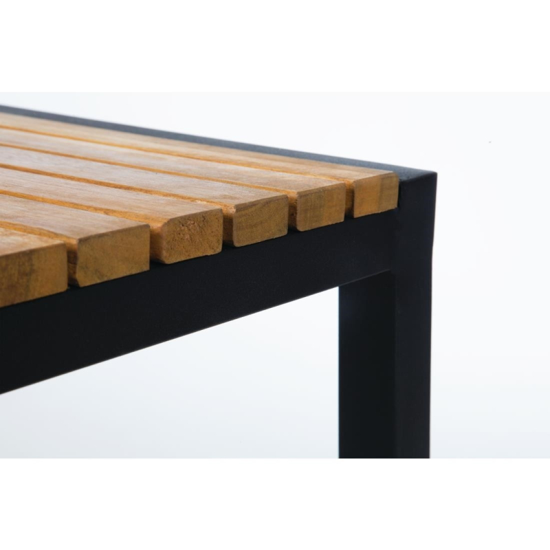 Tabourets de bar en acier et acacia Bolero - Lot de 2 - DS156 - Bolero