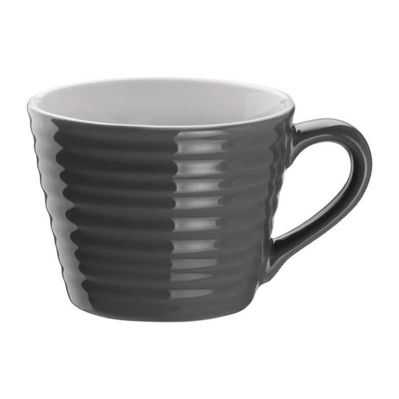 Tasses &agrave; caf&eacute; Aroma Olympia gris 23 cl - Capacit&eacute; id&eacute;ale pour grandes boissons chaudes - DH639 - Olympia