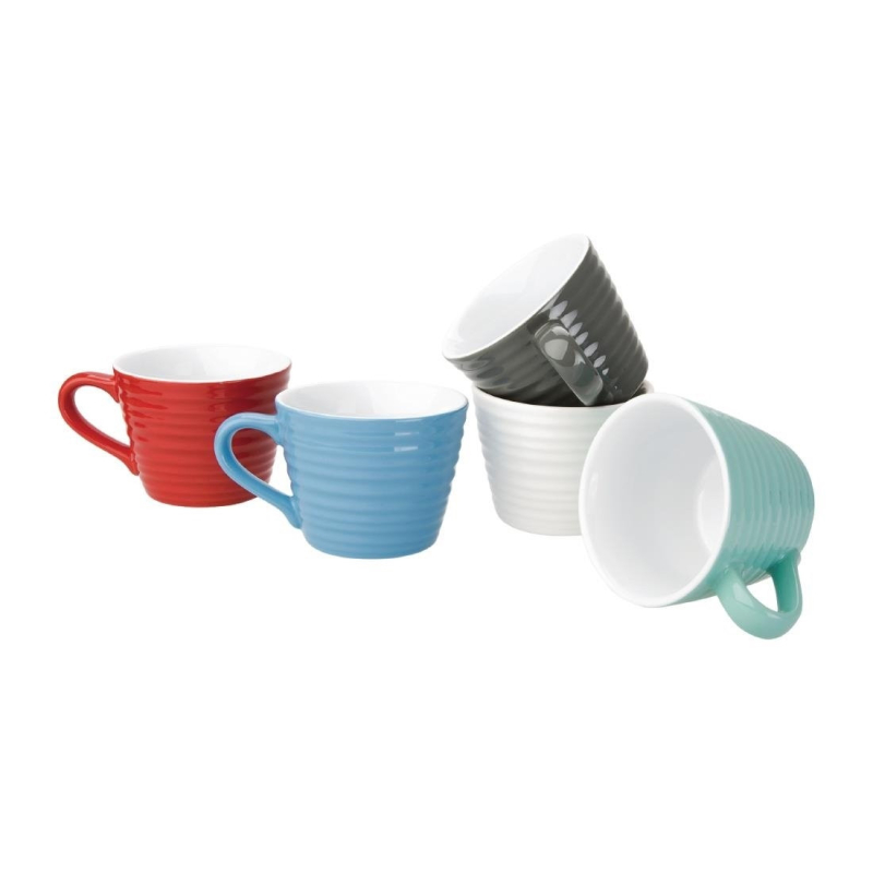 Tasses &agrave; caf&eacute; Aroma Olympia gris 23 cl - Capacit&eacute; id&eacute;ale pour grandes boissons chaudes - DH639 - Olympia