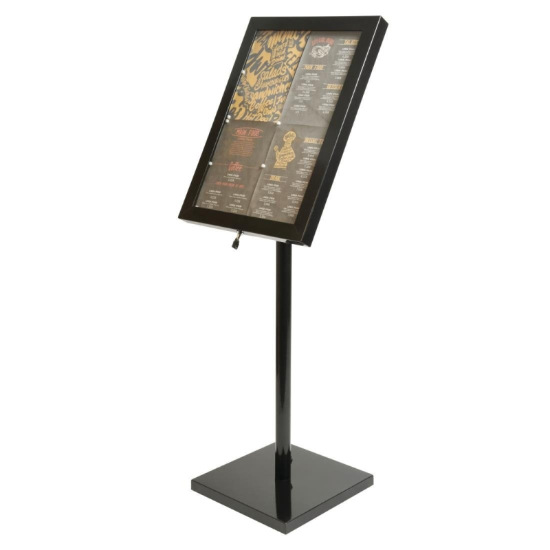 Verlicht LED-display Securit zwart