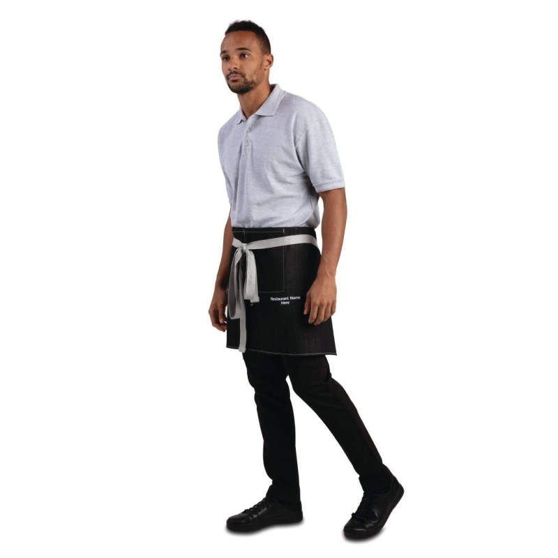 Tablier serveur court denim Southside 760mm - B995 - Southside