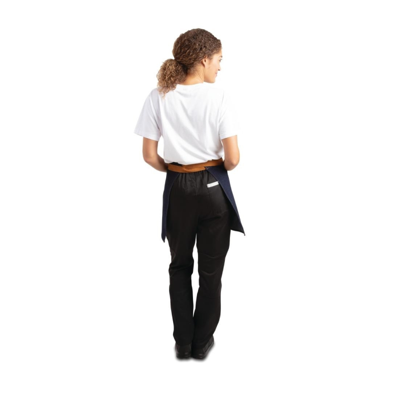 Tablier serveur Southside - Denim blauw en okergele riem - Southside
