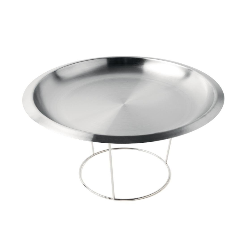 Zeevruchten plateau in roestvrij staal - &Oslash; 406mm - Ref. C049 - Materiel Horeca
