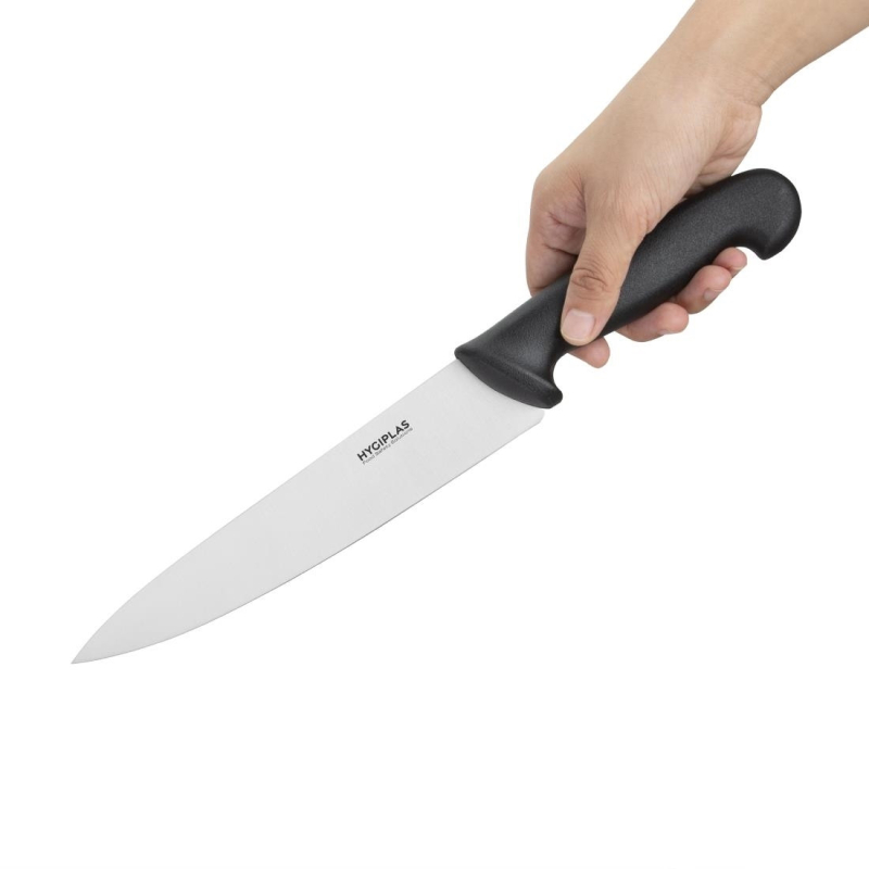 Couteau de cuisinier Hygiplas noir 215mm - Performance professionnelle - C265 - Hygiplas
