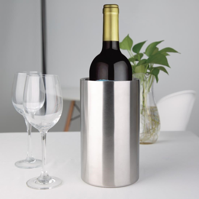 Rafra&icirc;chisseur double paroi inox bross&eacute; 2L Olympia - R&eacute;f. C386 - Olympia