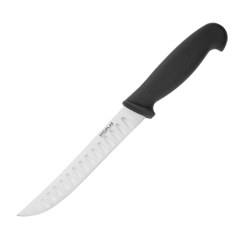 Couteau d'office alv&eacute;ol&eacute; 125mm - Qualit&eacute; professionnelle - C420 - Hygiplas