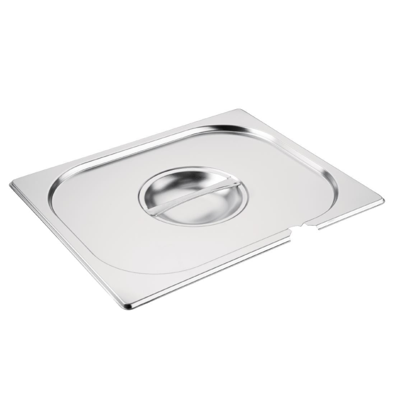 Couvercle inox GN1/2 avec encoche - Vogue - CB171
