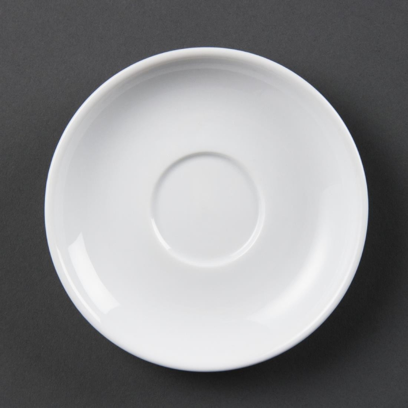Soucoupes &agrave; Espresso Blanches 85ml - CB465 - Olympia