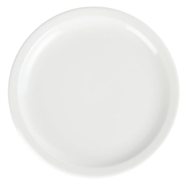 Assiettes &agrave; bord &eacute;troit 230mm blanches de haute qualit&eacute; - R&eacute;f. CB489 - Olympia