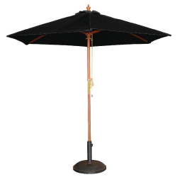 Parasol rond Bolero noir...