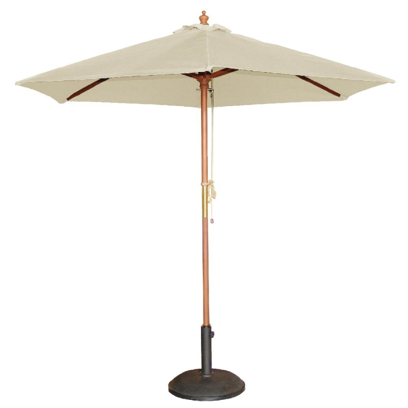 Parasol rond &eacute;cru 3m - Bolero - CB516