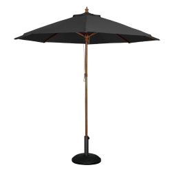 Parasol rond Bolero noir 3m...