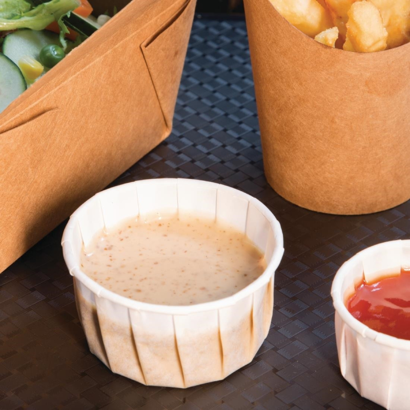 Pot &agrave; sauce jetable 112ml - CB613 - Fiesta