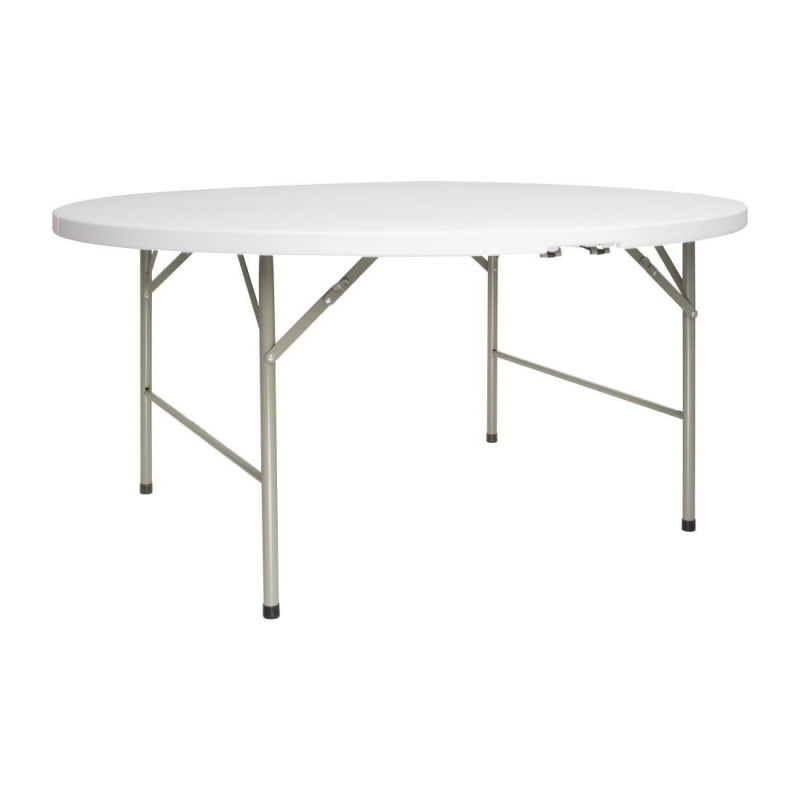 Ronde klaptafel wit 1530 mm - Bolero - CC506