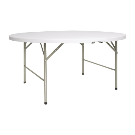 Ronde klaptafel wit 1530 mm - Bolero - CC506