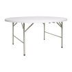Table ronde pliable au centre blanche 1530 mm - Bolero - CC506