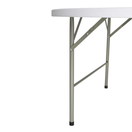 Table ronde pliable au centre blanche 1530 mm - Bolero - CC506