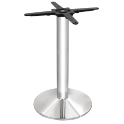 Bolero ronde tafelsteun chroom