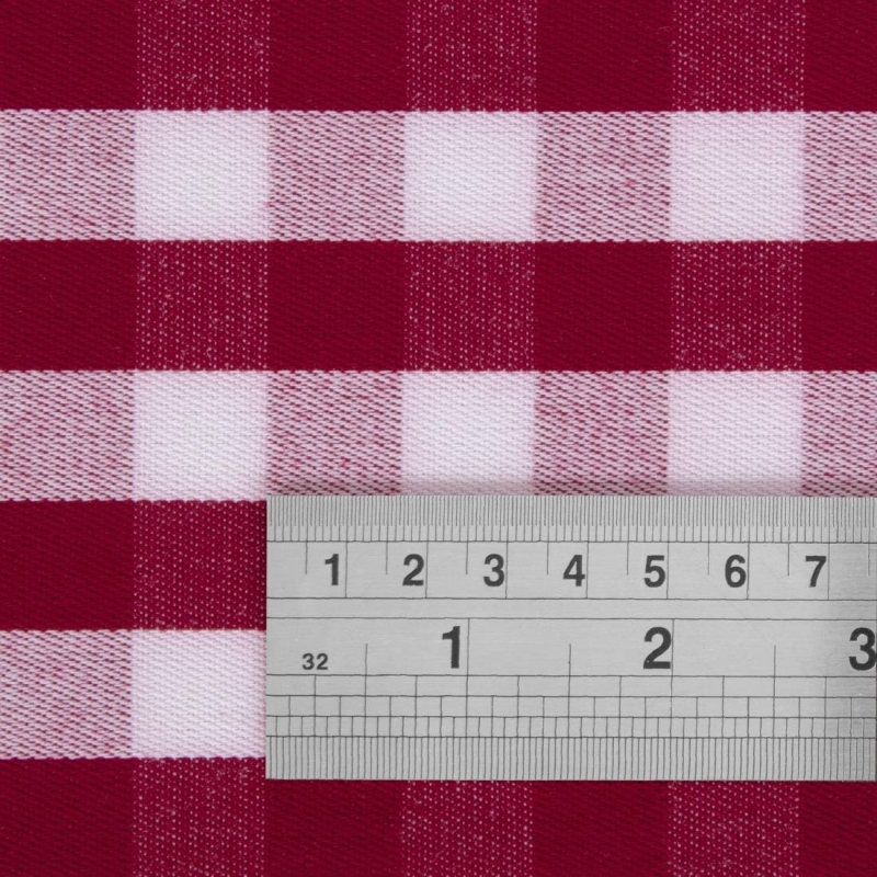 Serviettes &agrave; carreaux rouges Gingham - 410x410mm - R&eacute;f. HB580 - Mitre Comfort