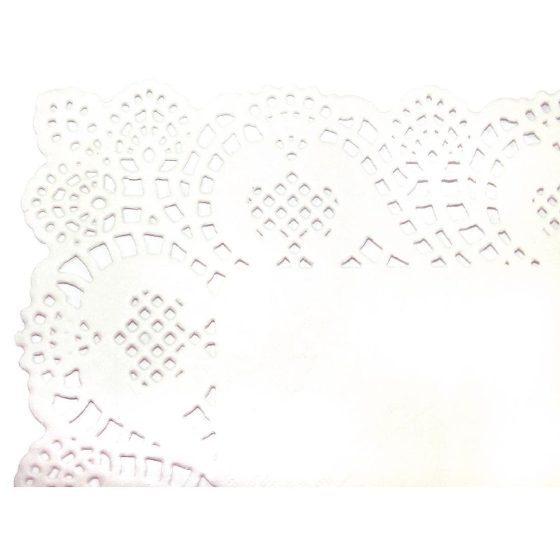 Napperons rectangulaires en papier motif rose - 300x400mm - R&eacute;f. CE994 - Fiesta