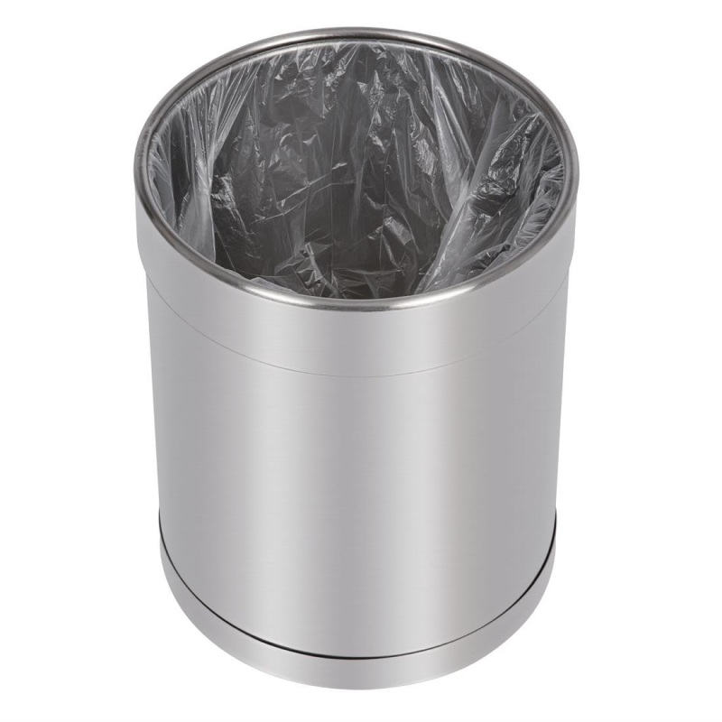 Corbeille &agrave; papier 10,2L - Acier inoxydable bross&eacute; - CF130 - Bolero