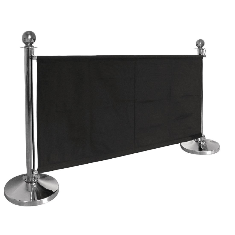 Stoffen barri&egrave;re Bolero zwart - 70x143x2 cm - CF137 - Bolero